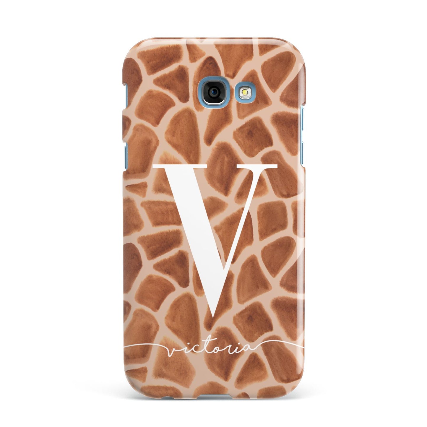 Personalised Giraffe Print Samsung Galaxy A7 2017 Case