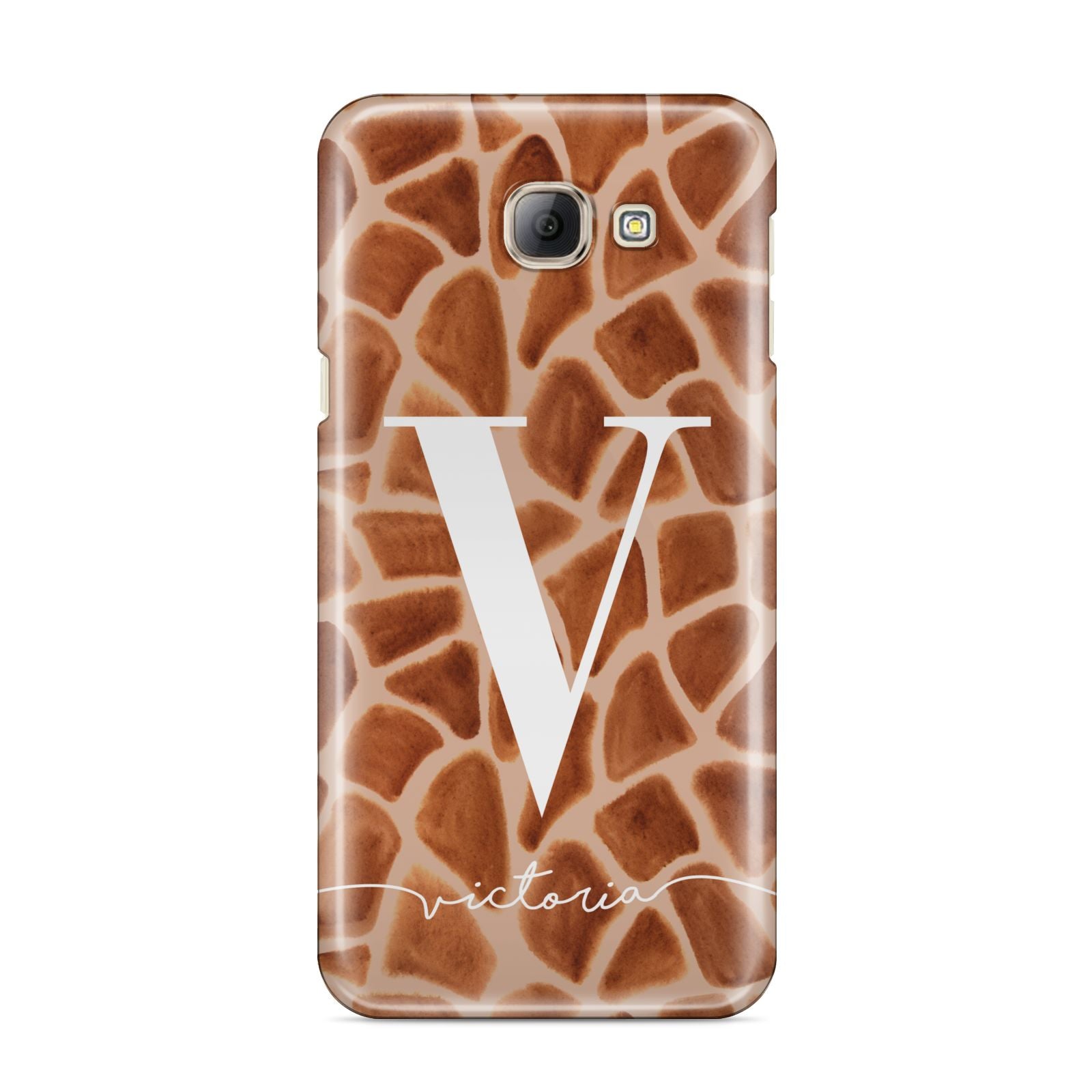 Personalised Giraffe Print Samsung Galaxy A8 2016 Case