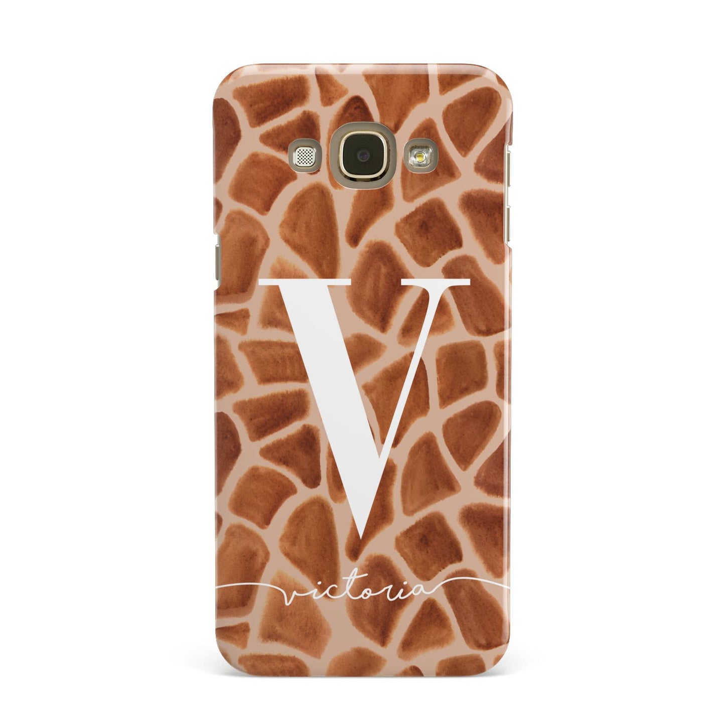 Personalised Giraffe Print Samsung Galaxy A8 Case