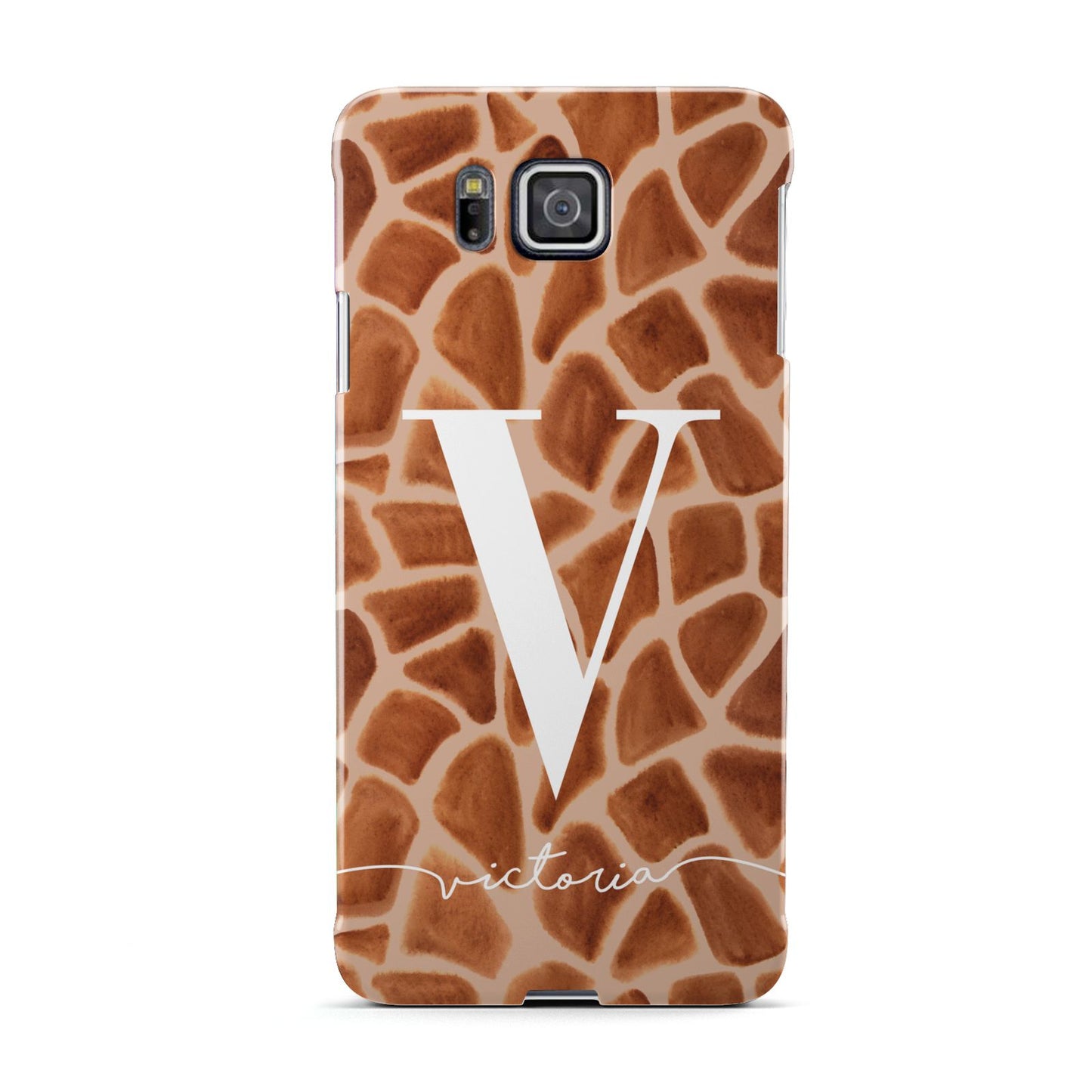 Personalised Giraffe Print Samsung Galaxy Alpha Case