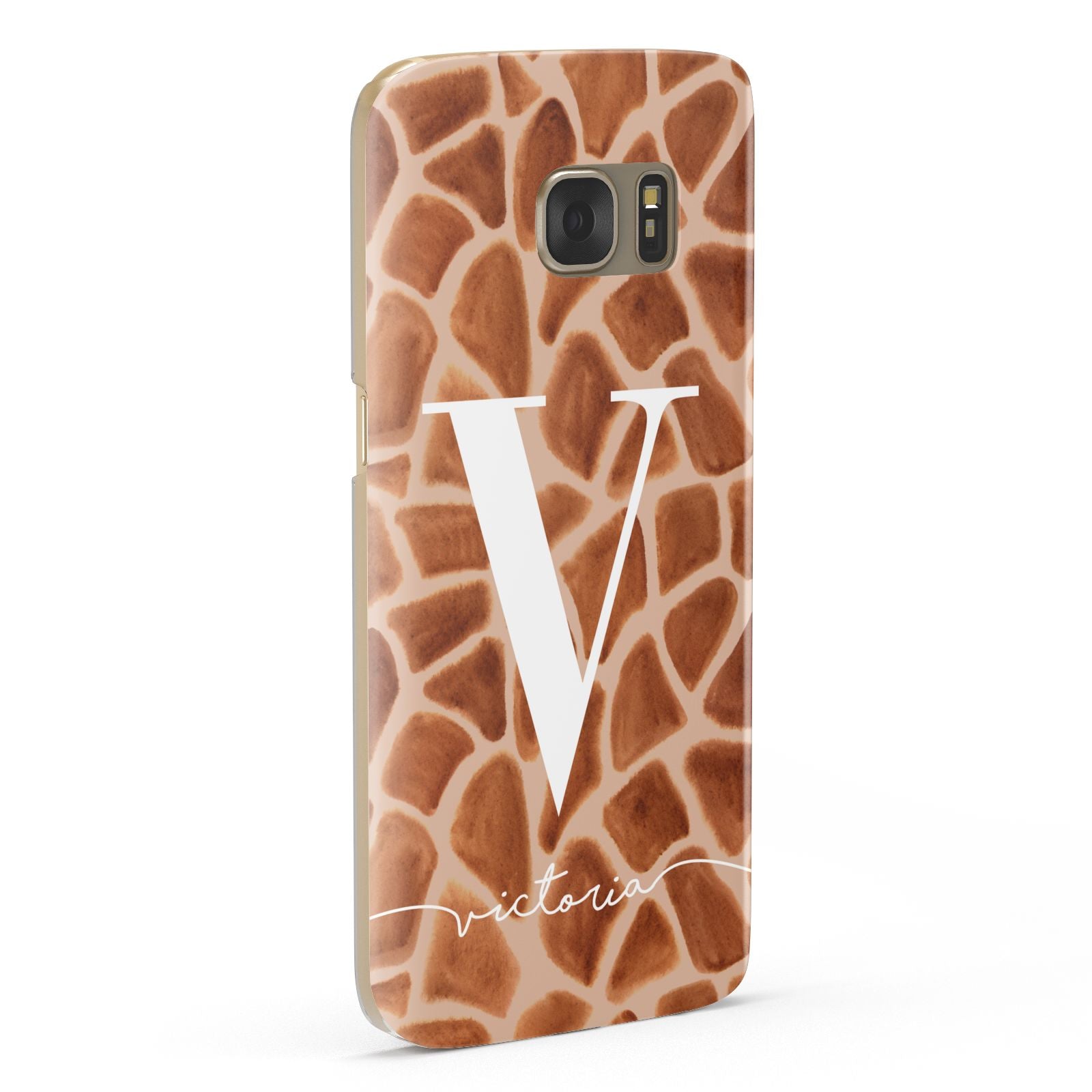 Personalised Giraffe Print Samsung Galaxy Case Fourty Five Degrees