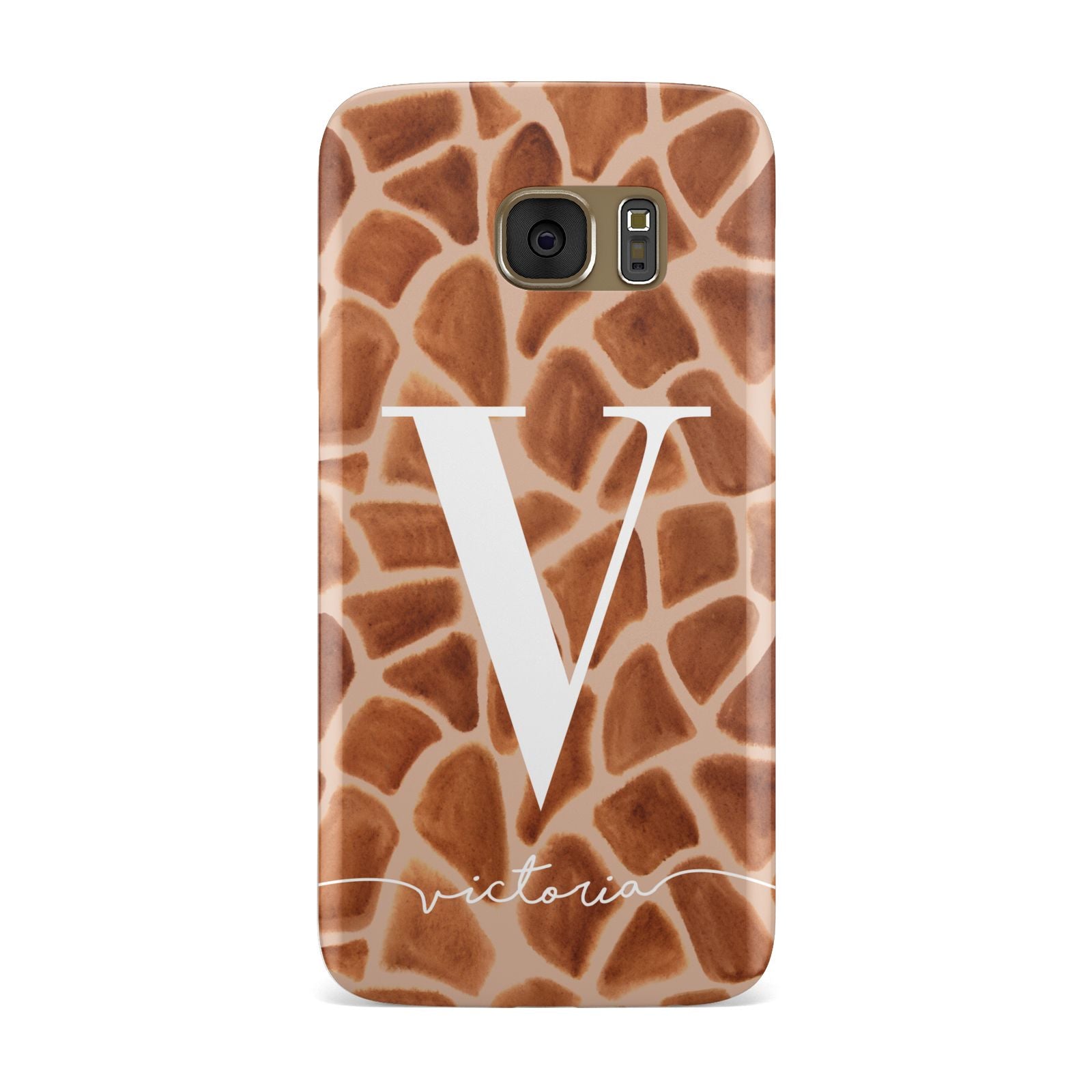Personalised Giraffe Print Samsung Galaxy Case