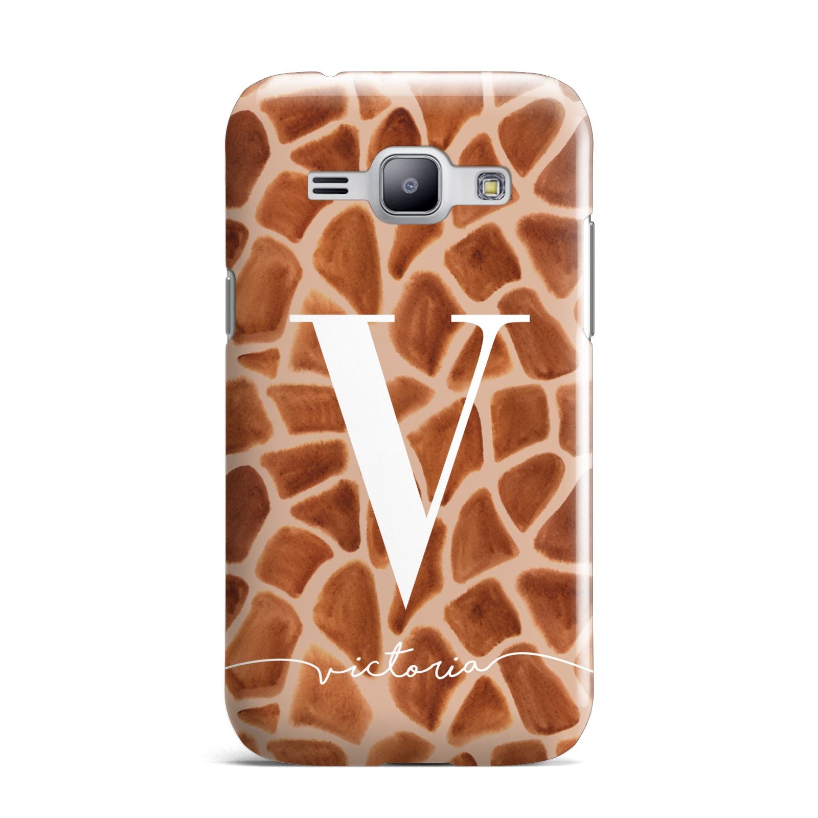 Personalised Giraffe Print Samsung Galaxy J1 2015 Case