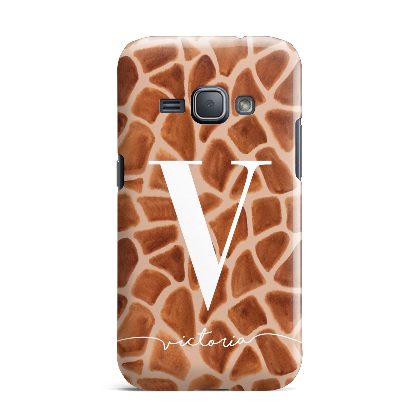 Personalised Giraffe Print Samsung Galaxy J1 2016 Case