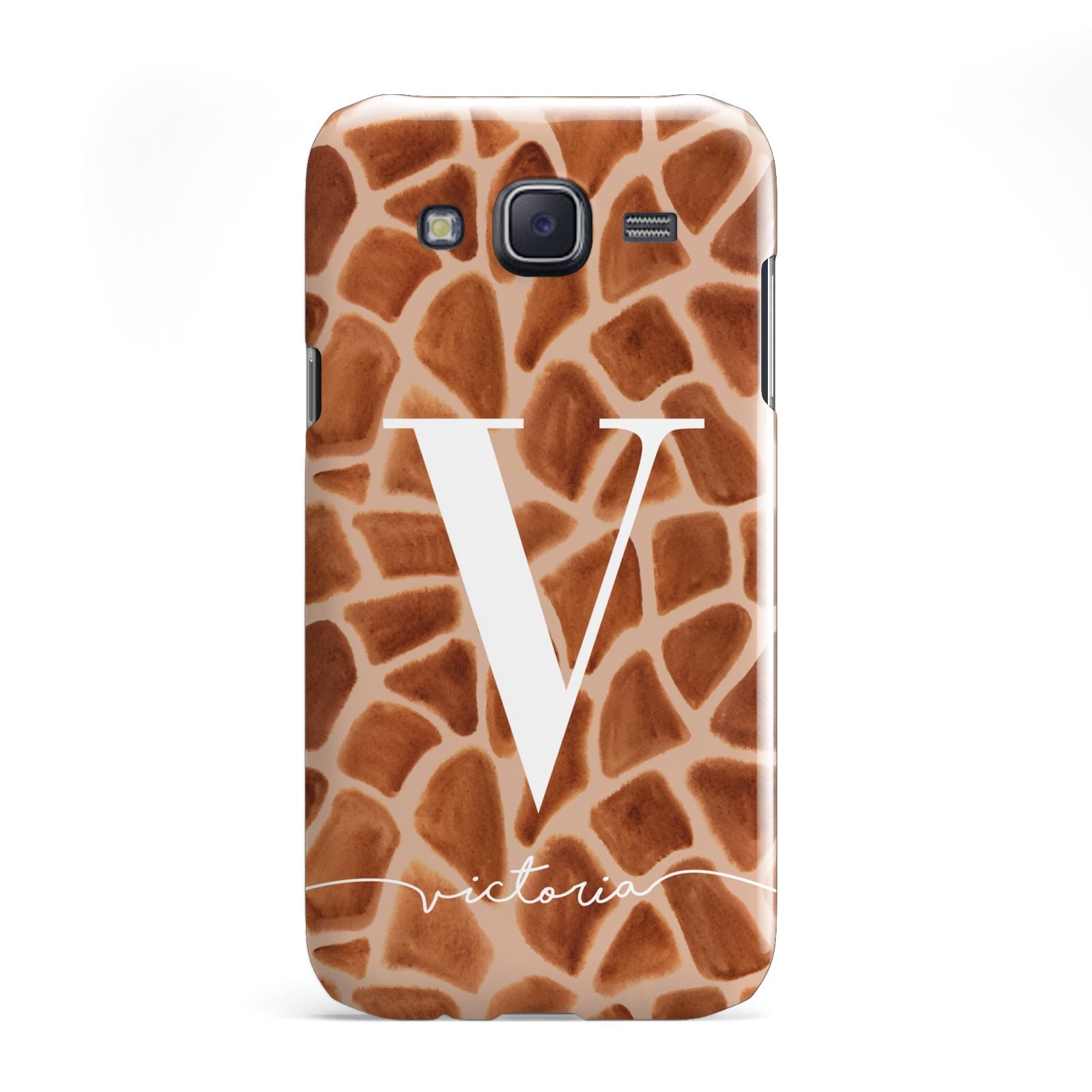 Personalised Giraffe Print Samsung Galaxy J5 Case