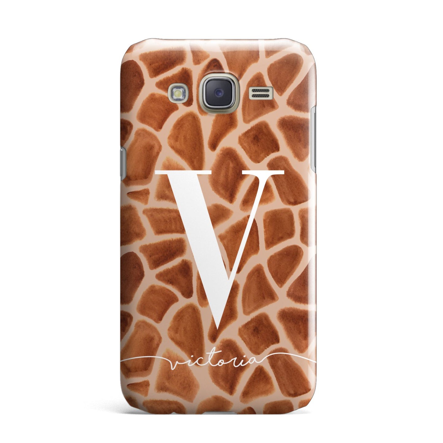 Personalised Giraffe Print Samsung Galaxy J7 Case