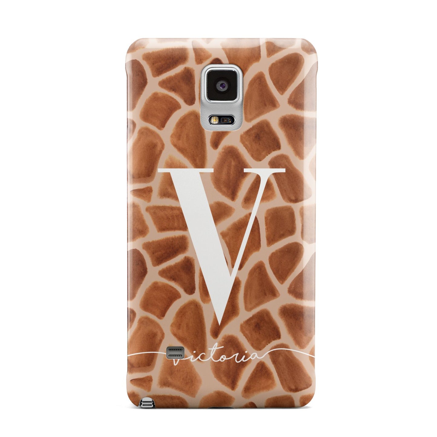 Personalised Giraffe Print Samsung Galaxy Note 4 Case