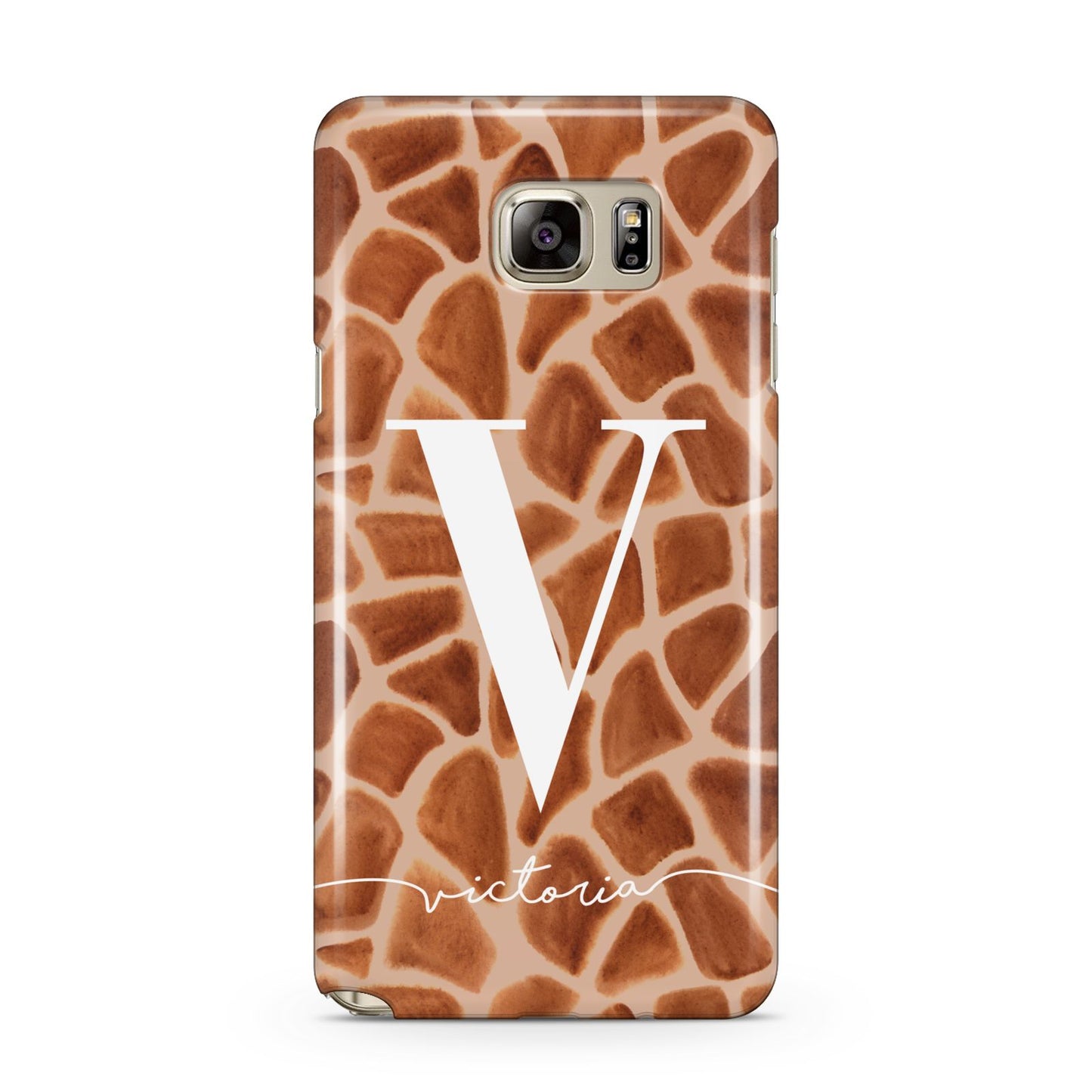 Personalised Giraffe Print Samsung Galaxy Note 5 Case