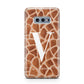 Personalised Giraffe Print Samsung Galaxy S10E Case