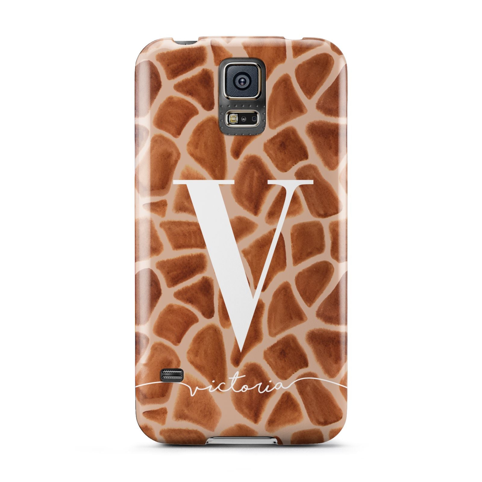 Personalised Giraffe Print Samsung Galaxy S5 Case