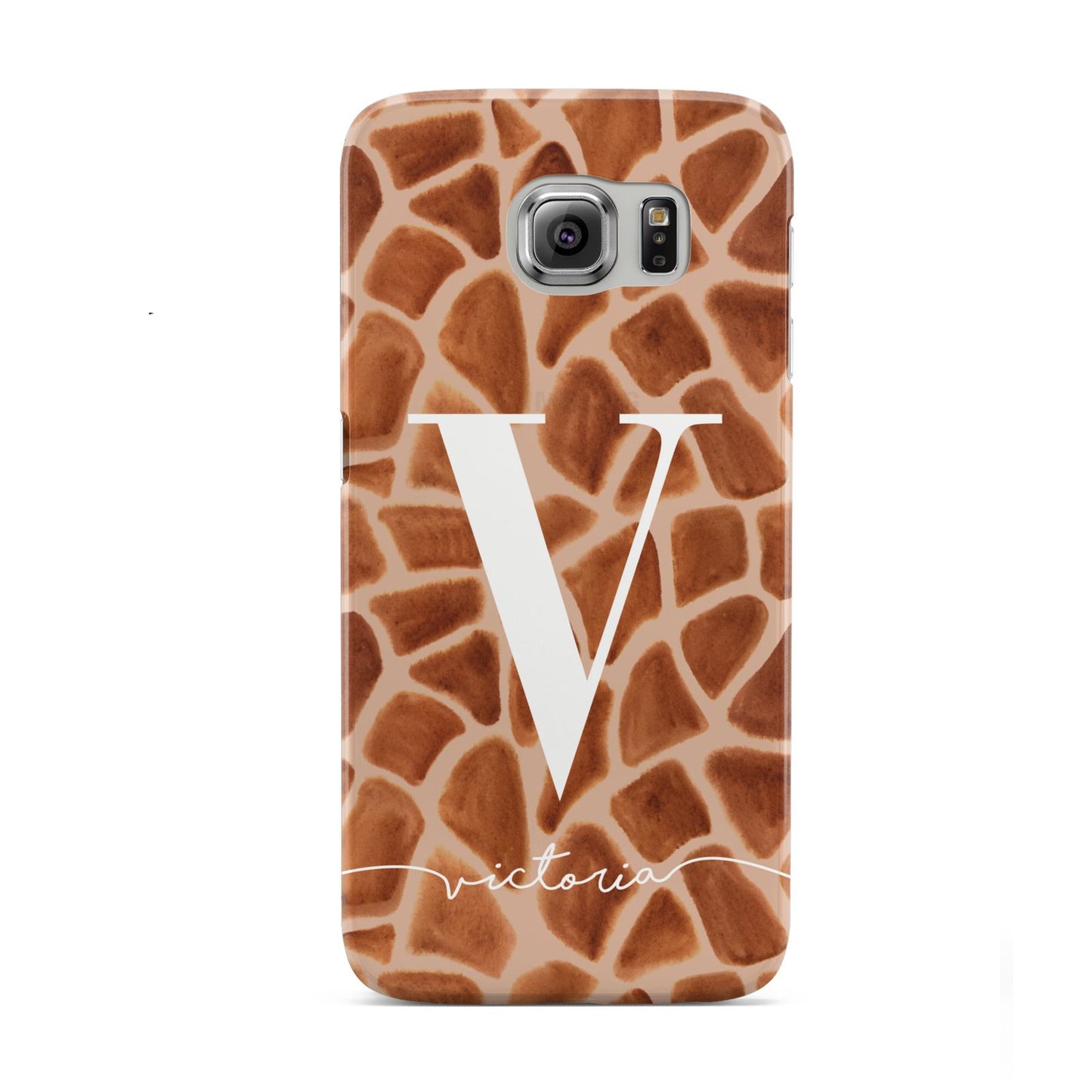 Personalised Giraffe Print Samsung Galaxy S6 Case