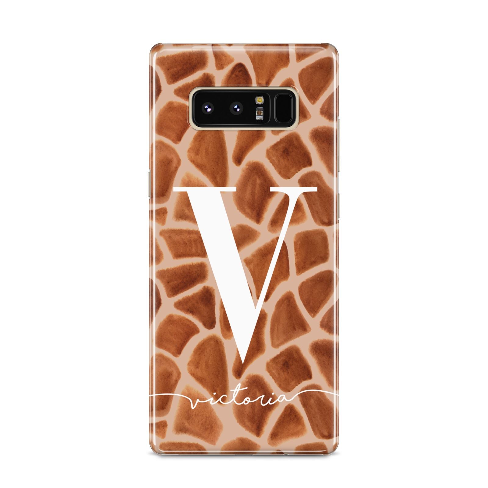 Personalised Giraffe Print Samsung Galaxy S8 Case