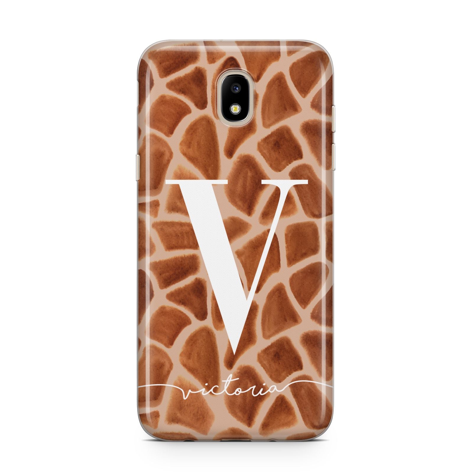 Personalised Giraffe Print Samsung J5 2017 Case