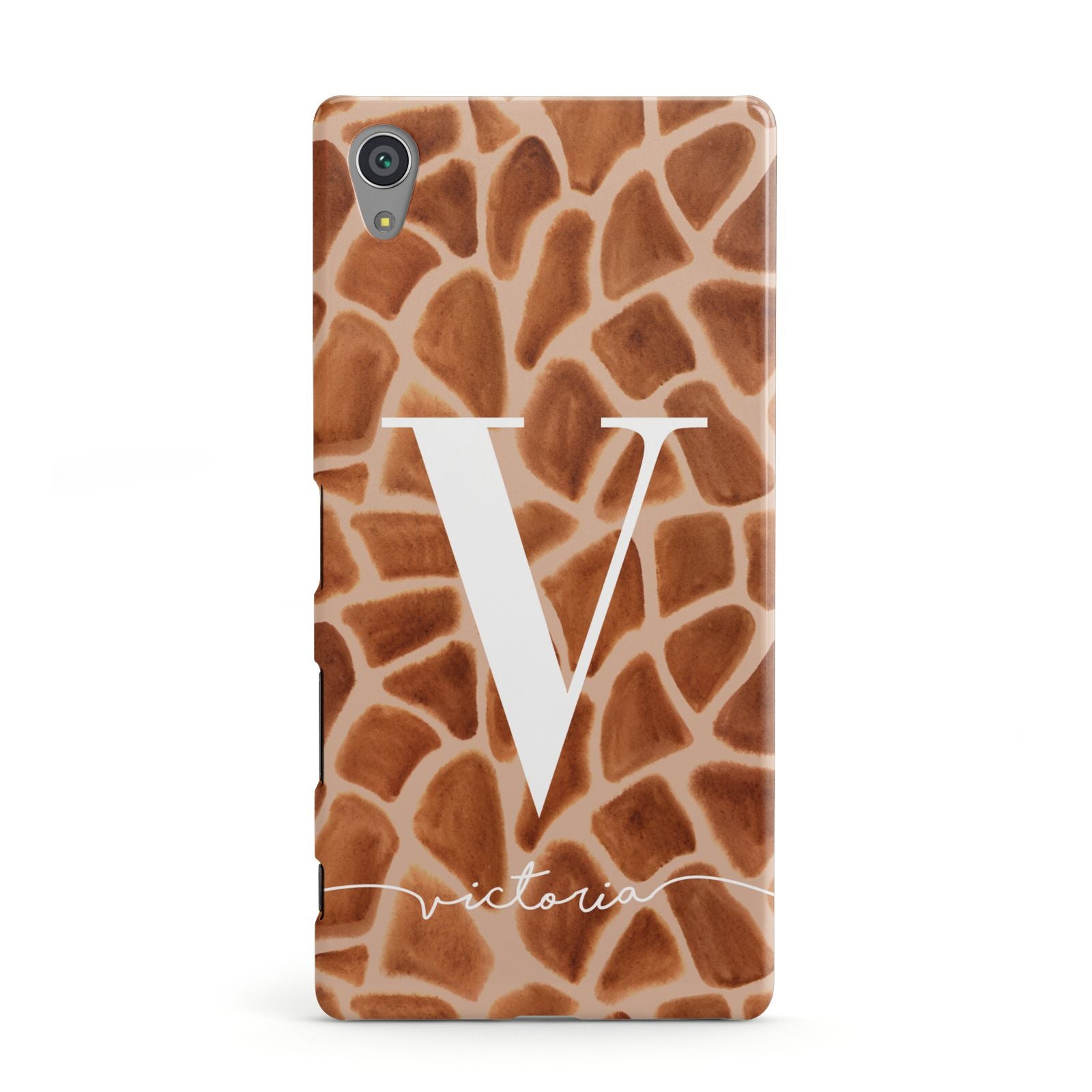 Personalised Giraffe Print Sony Xperia Case
