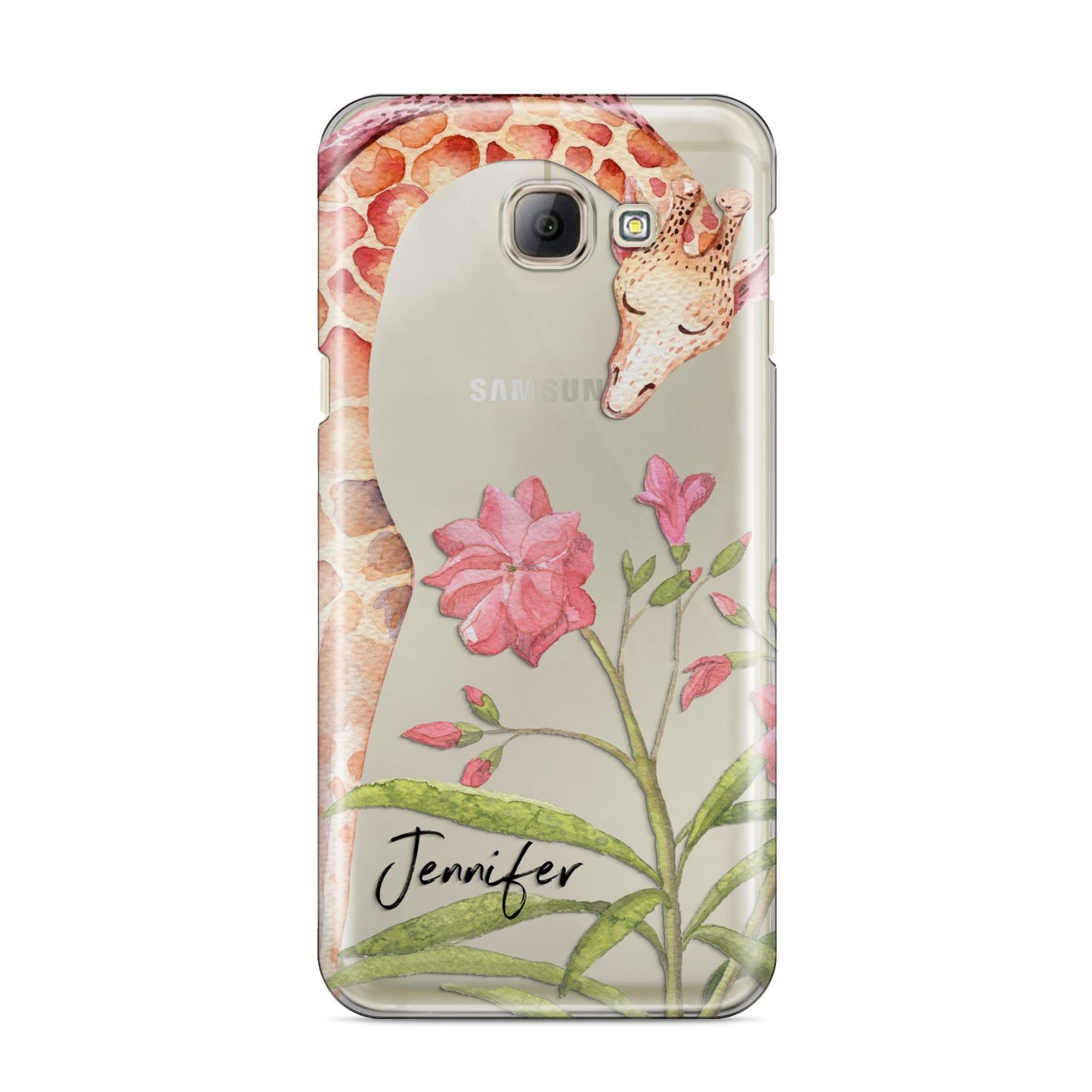 Personalised Giraffe Samsung Galaxy A8 2016 Case