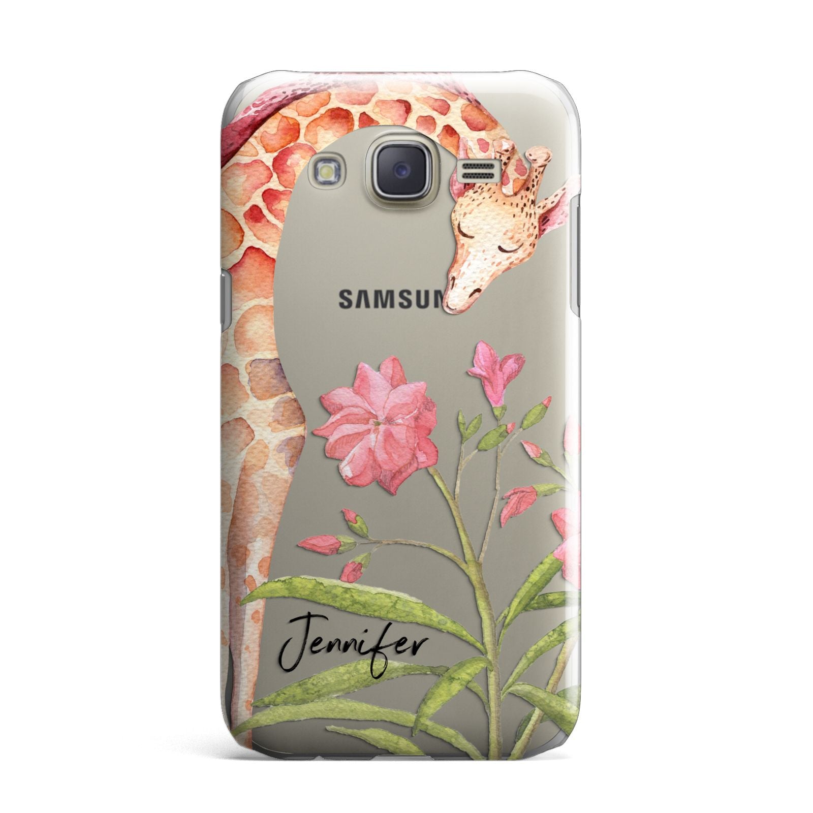 Personalised Giraffe Samsung Galaxy J7 Case