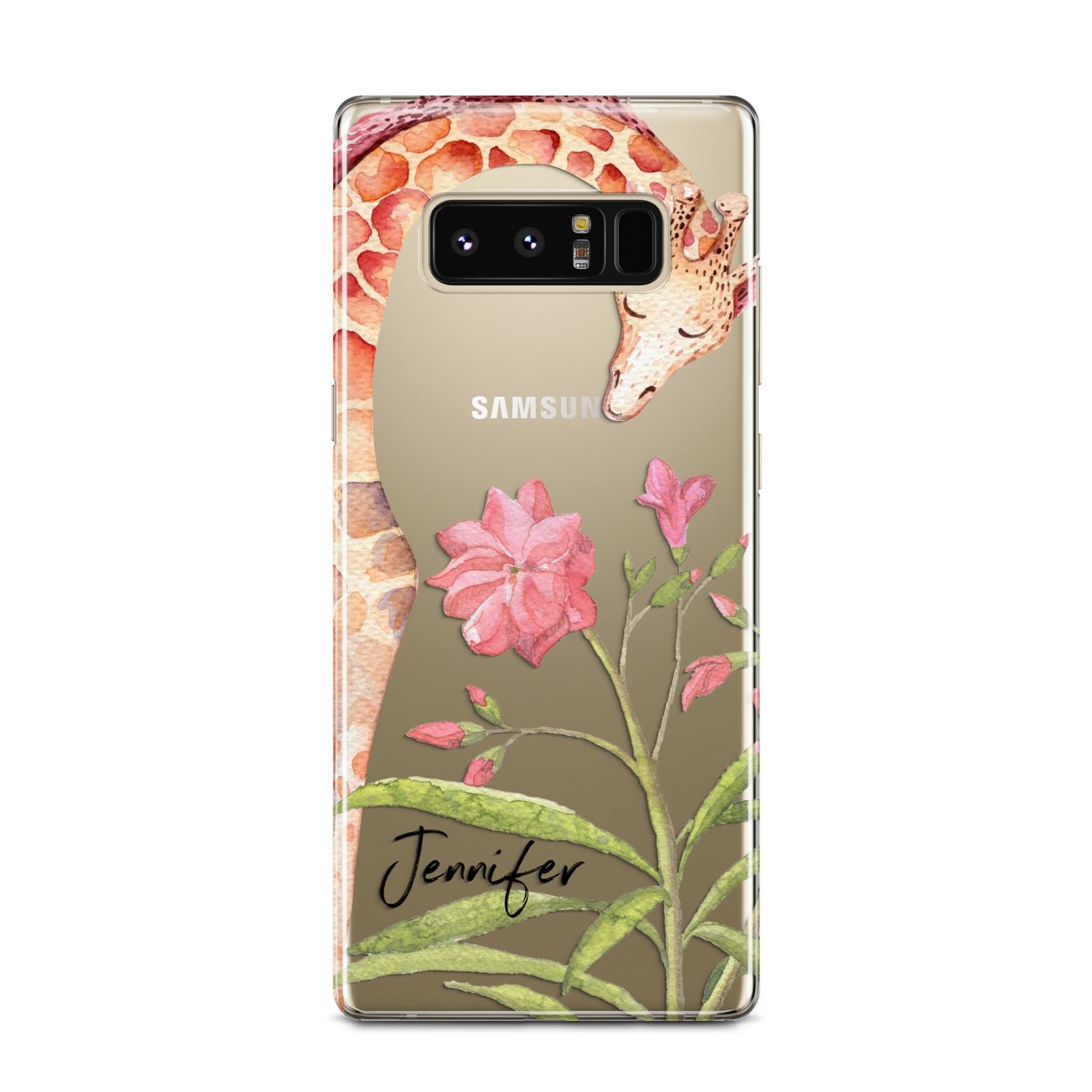 Personalised Giraffe Samsung Galaxy Note 8 Case