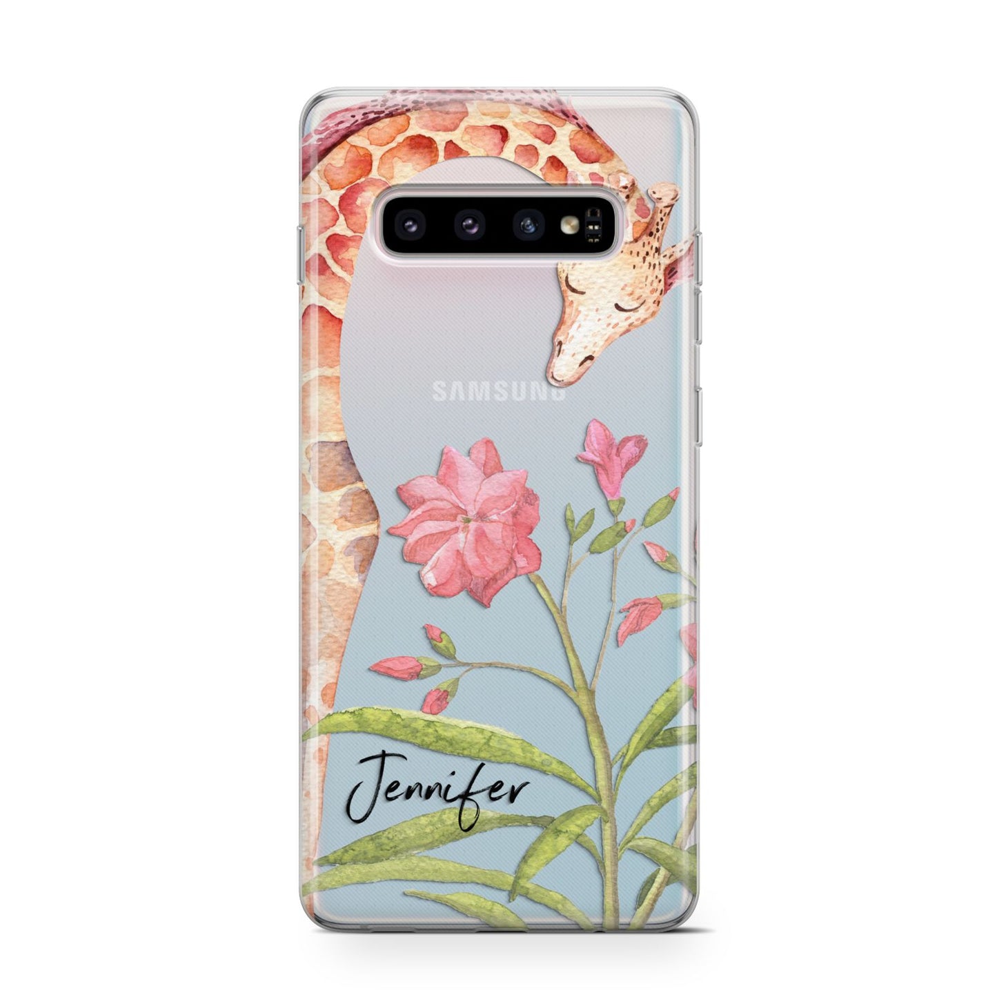 Personalised Giraffe Samsung Galaxy S10 Case