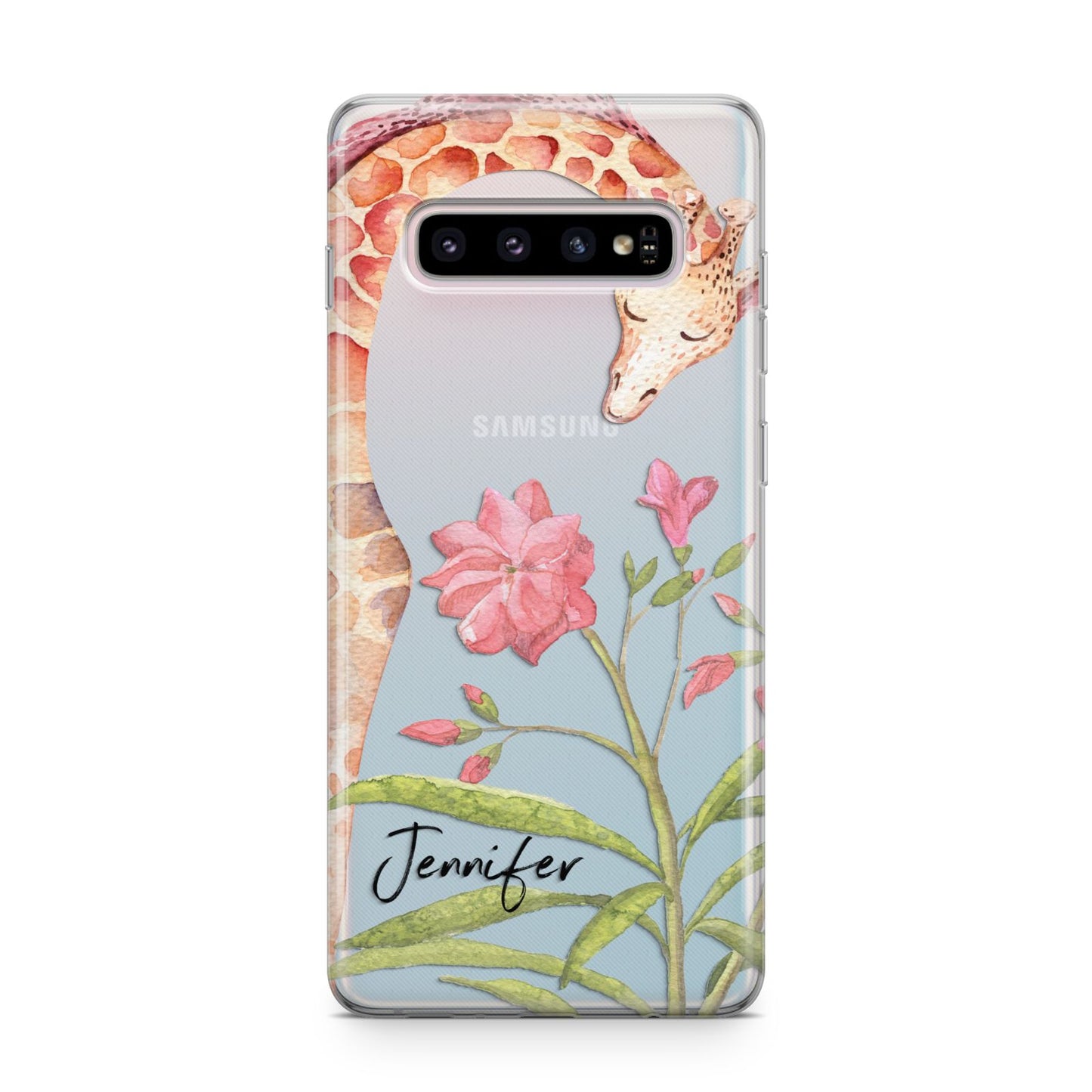 Personalised Giraffe Samsung Galaxy S10 Plus Case