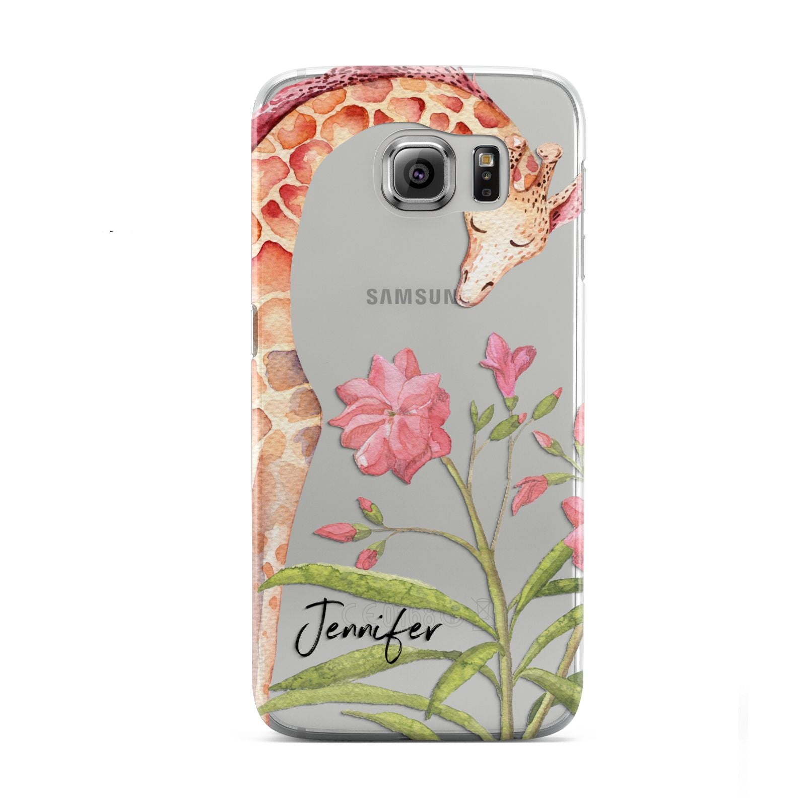 Personalised Giraffe Samsung Galaxy S6 Case