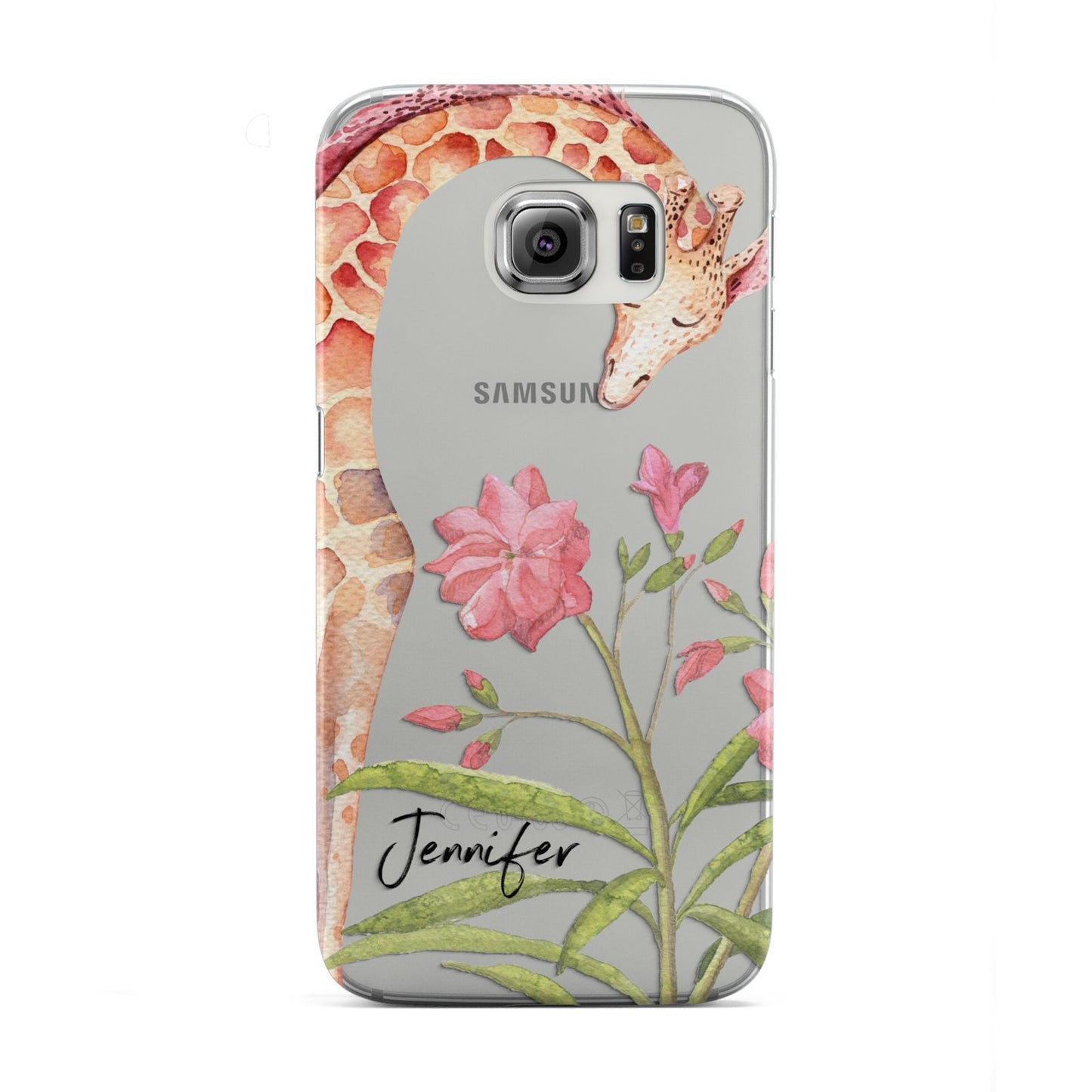 Personalised Giraffe Samsung Galaxy S6 Edge Case