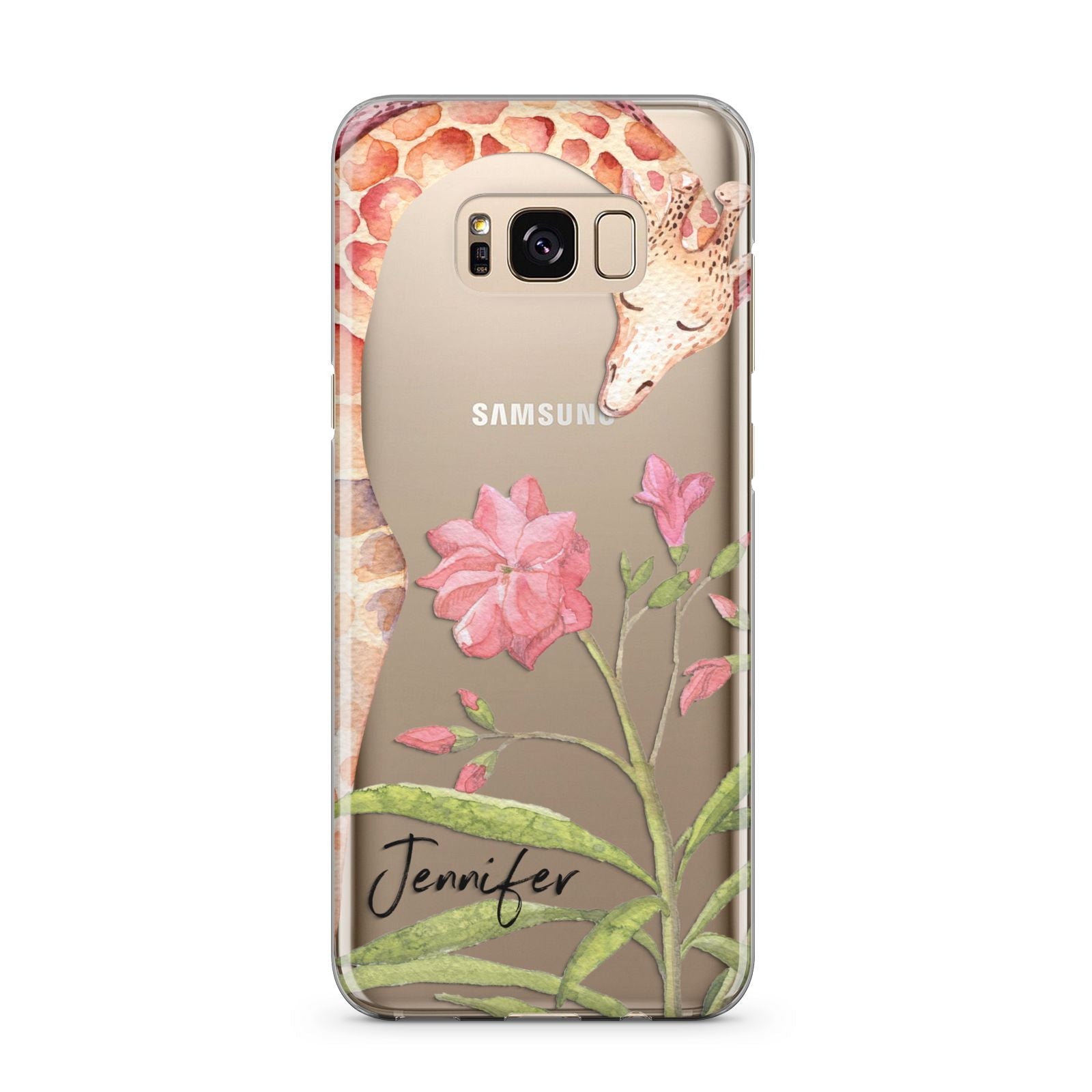 Personalised Giraffe Samsung Galaxy S8 Plus Case