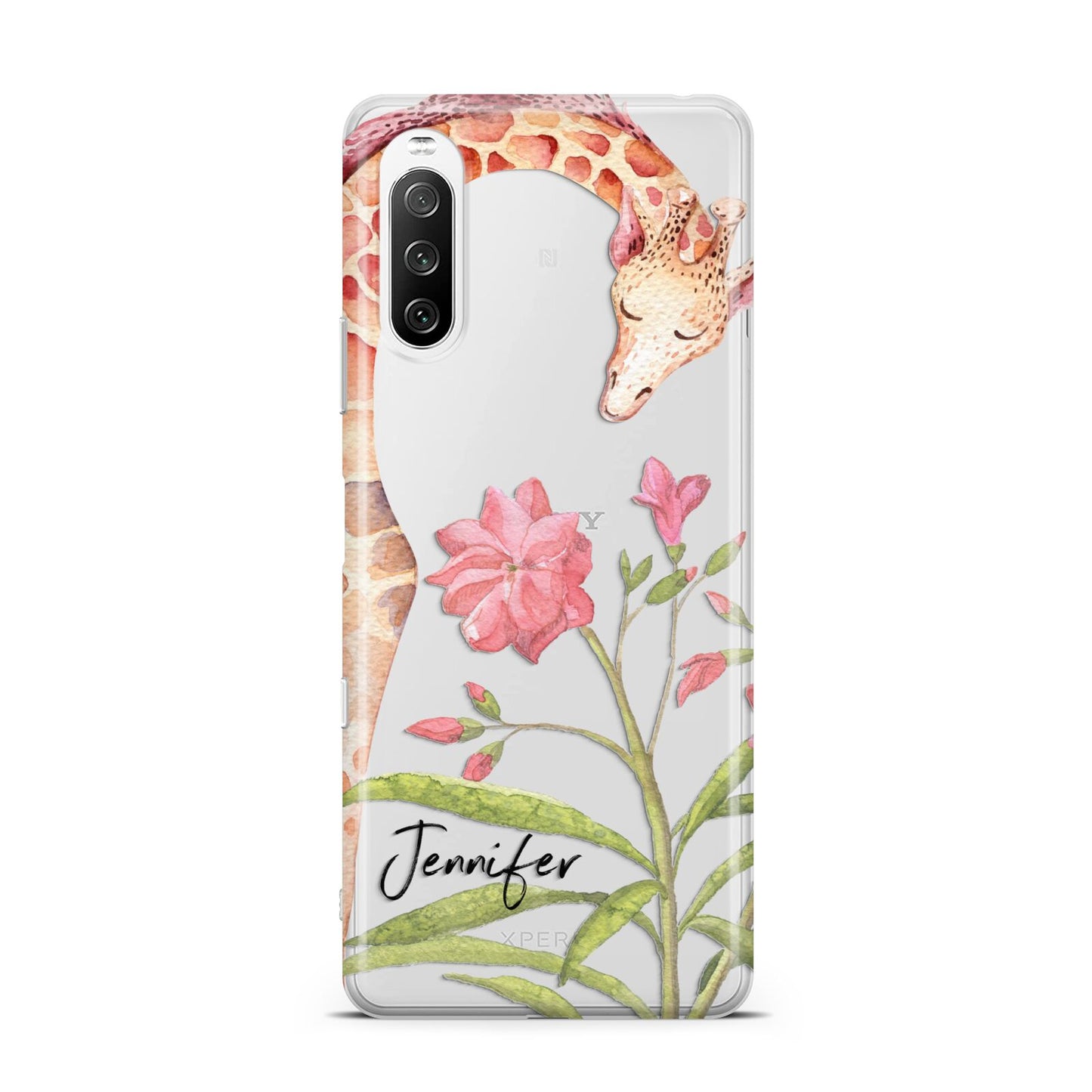Personalised Giraffe Sony Xperia 10 III Case