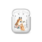 Personalised Giraffe Watercolour AirPods Case