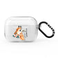 Personalised Giraffe Watercolour AirPods Pro Clear Case