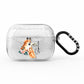 Personalised Giraffe Watercolour AirPods Pro Glitter Case