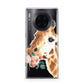 Personalised Giraffe Watercolour Huawei Mate 30 Pro Phone Case