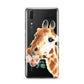 Personalised Giraffe Watercolour Huawei P20 Phone Case