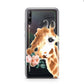 Personalised Giraffe Watercolour Huawei P40 Lite E Phone Case