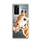 Personalised Giraffe Watercolour Huawei P40 Phone Case