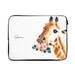 Personalised Giraffe Watercolour Laptop Bag