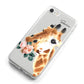 Personalised Giraffe Watercolour iPhone 8 Bumper Case on Silver iPhone Alternative Image