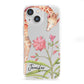 Personalised Giraffe iPhone 13 Mini Clear Bumper Case