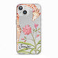 Personalised Giraffe iPhone 13 TPU Impact Case with White Edges