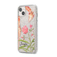 Personalised Giraffe iPhone 14 Plus Glitter Tough Case Starlight Angled Image