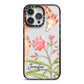 Personalised Giraffe iPhone 14 Pro Max Black Impact Case on Silver phone