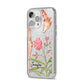 Personalised Giraffe iPhone 14 Pro Max Glitter Tough Case Silver Angled Image