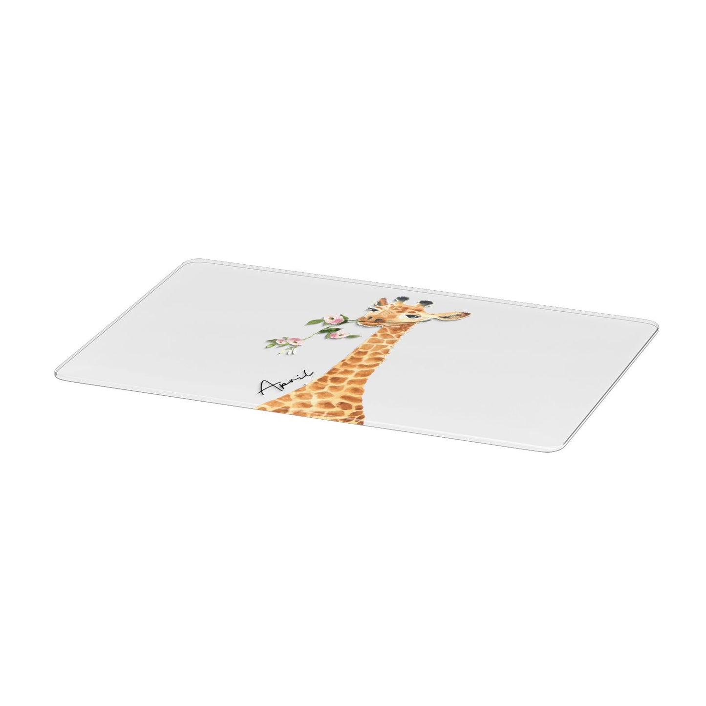 Personalised Giraffe with Name Apple MacBook Case Only