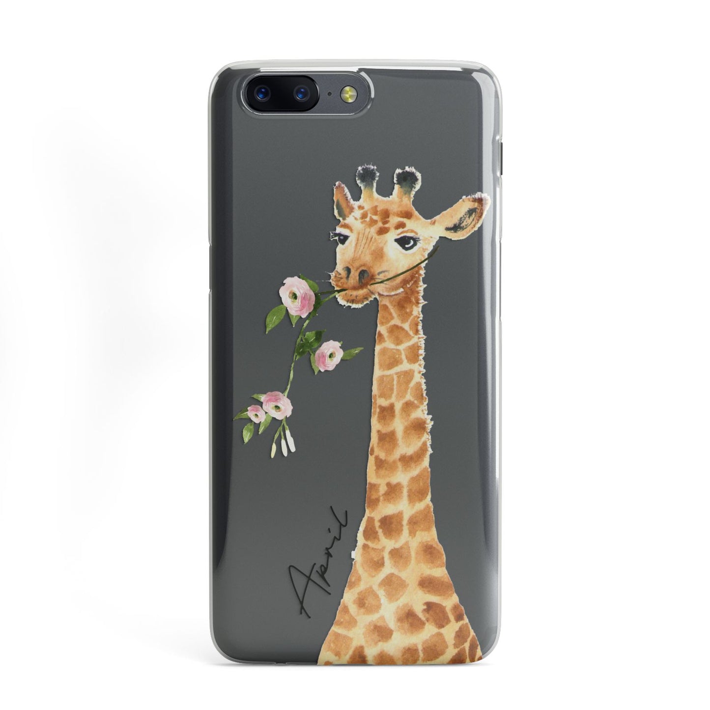 Personalised Giraffe with Name OnePlus Case