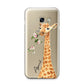 Personalised Giraffe with Name Samsung Galaxy A3 2017 Case on gold phone