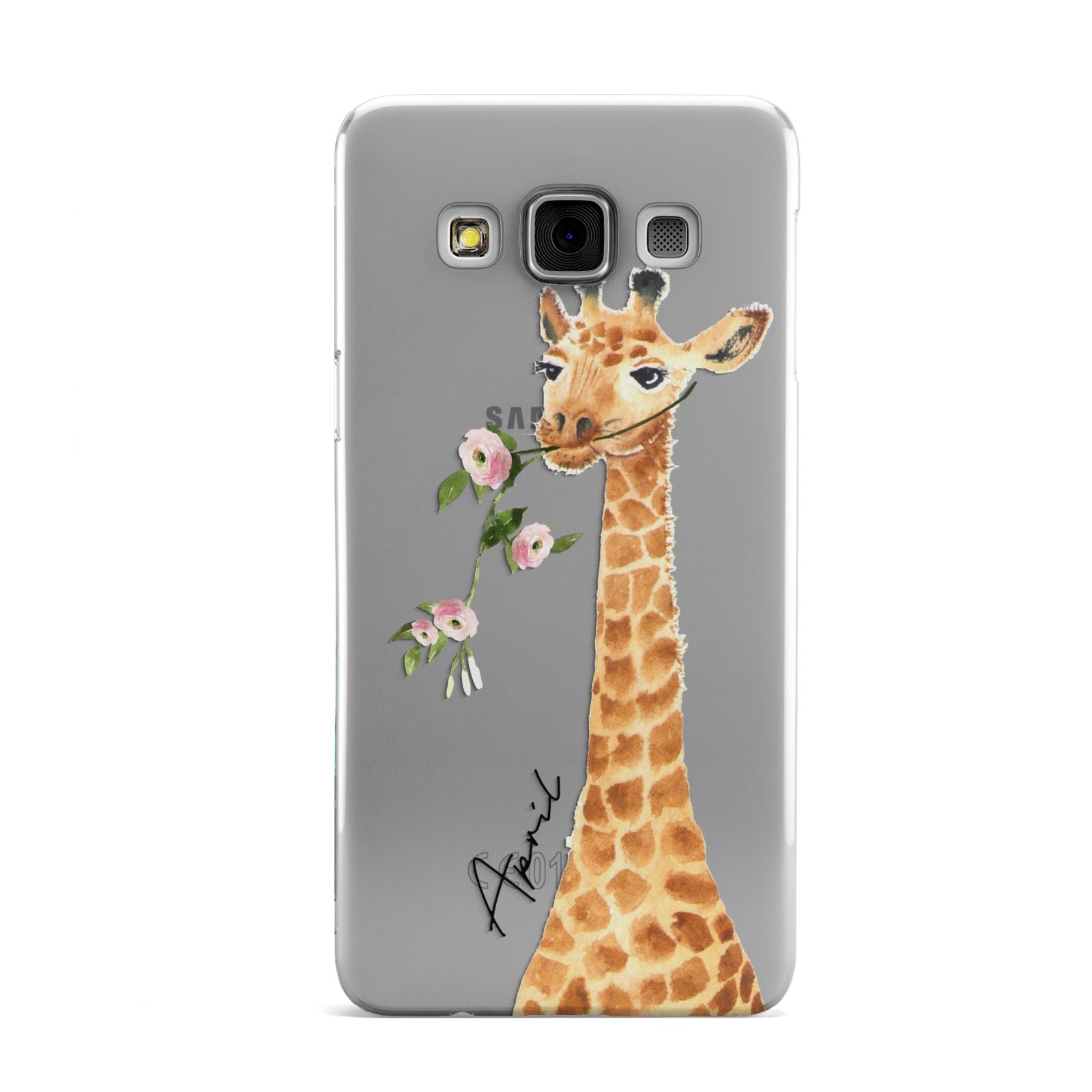 Personalised Giraffe with Name Samsung Galaxy A3 Case
