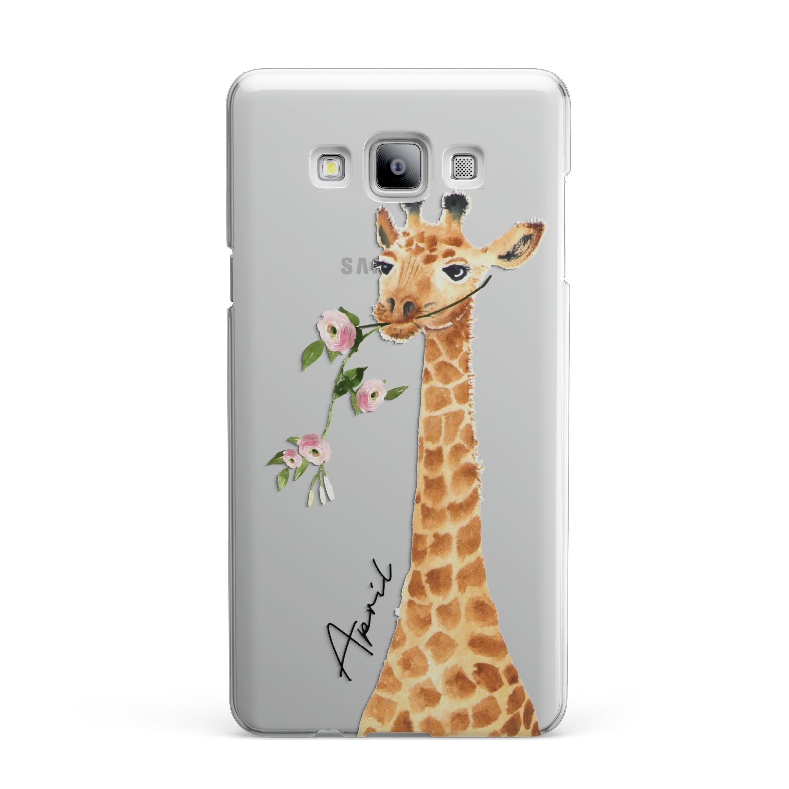 Personalised Giraffe with Name Samsung Galaxy A7 2015 Case