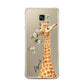 Personalised Giraffe with Name Samsung Galaxy A7 2016 Case on gold phone
