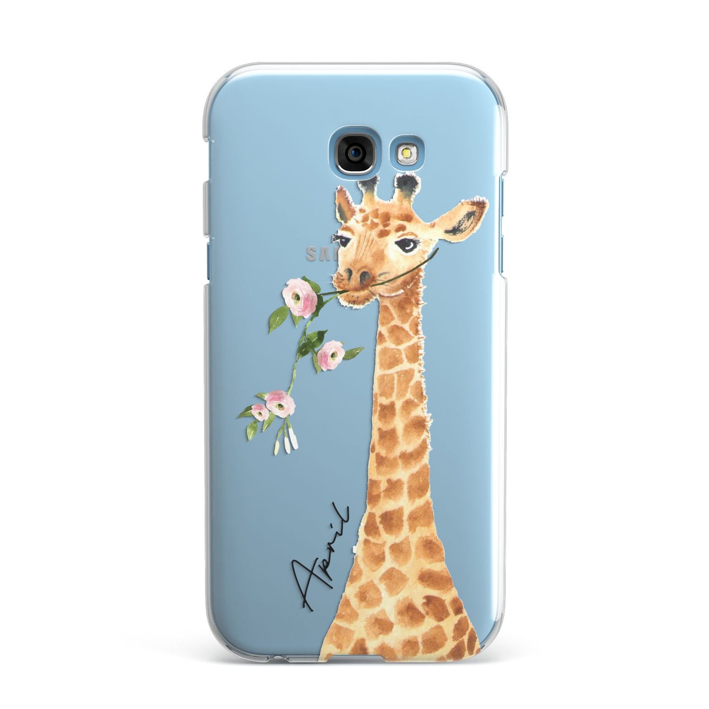 Personalised Giraffe with Name Samsung Galaxy A7 2017 Case