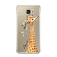 Personalised Giraffe with Name Samsung Galaxy A9 2016 Case on gold phone