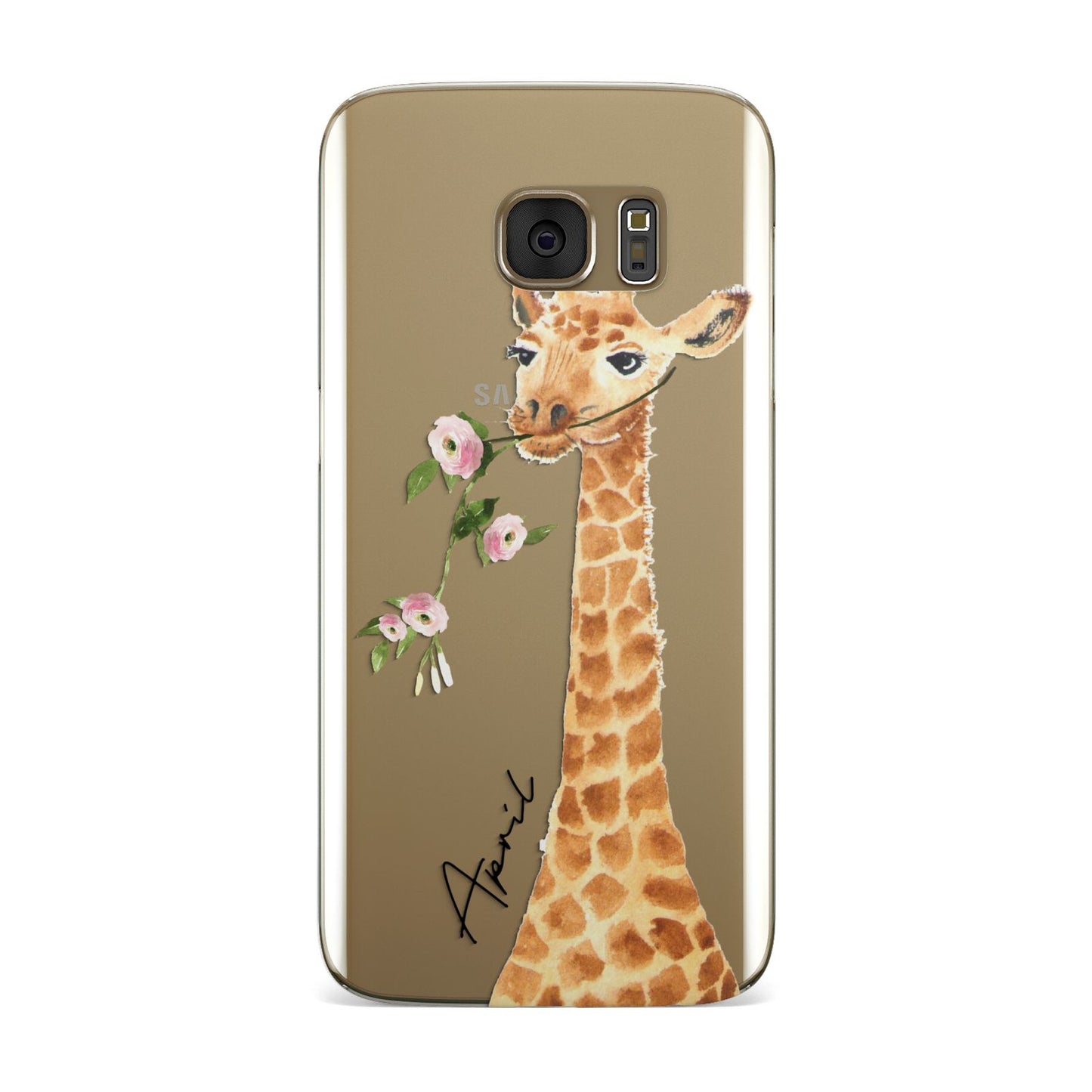 Personalised Giraffe with Name Samsung Galaxy Case